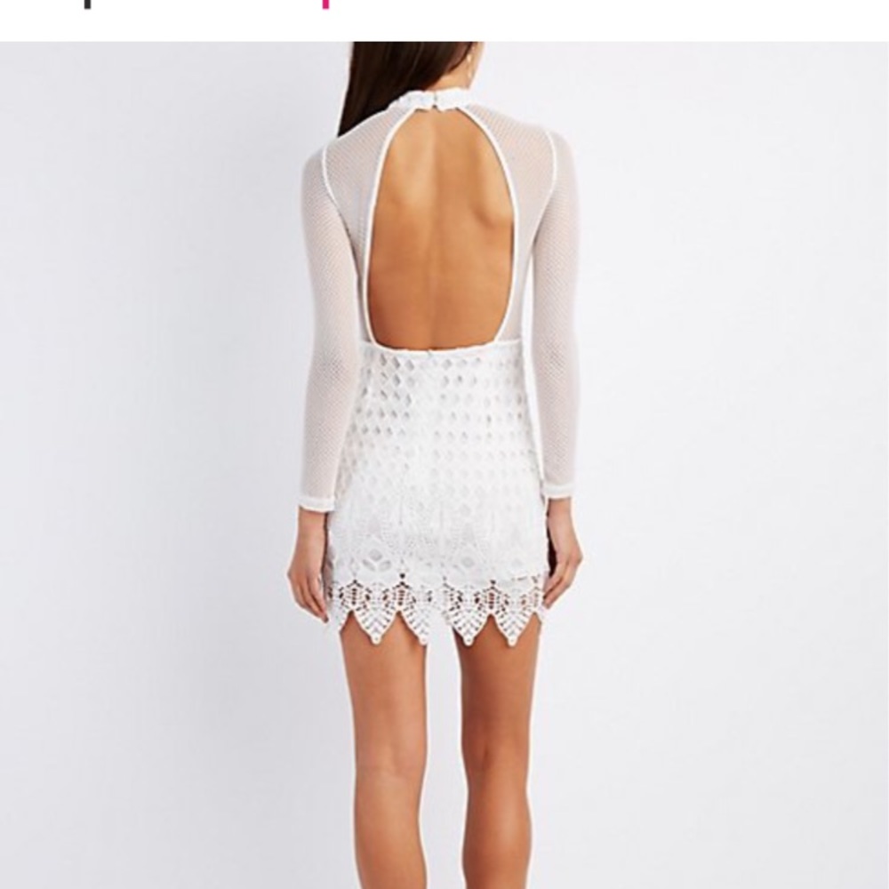 Knit white dress